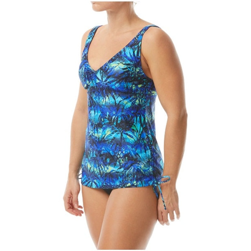 TYR Womens Cabo V-Neck Tankini Swimsuit