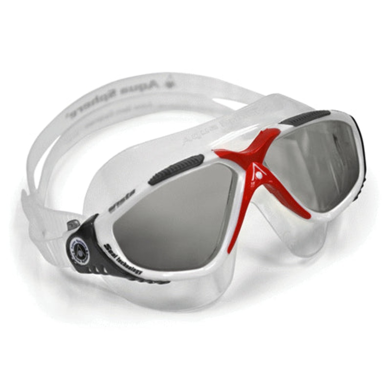 Aqua Sphere Mask Vista Smoke Lens - White/Gray/Red