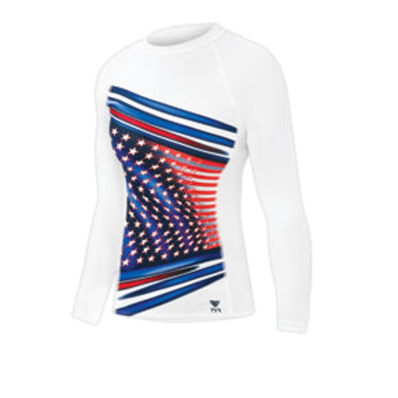 TYR American Ace Female Rashguard