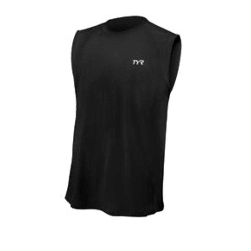 TYR Men's Carbon Sleeveless Running Shirt