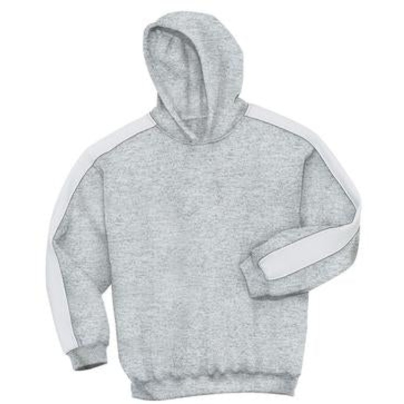 Sport-Tek - Youth Pullover Hooded Sweatshirt with Stripe.  Y255