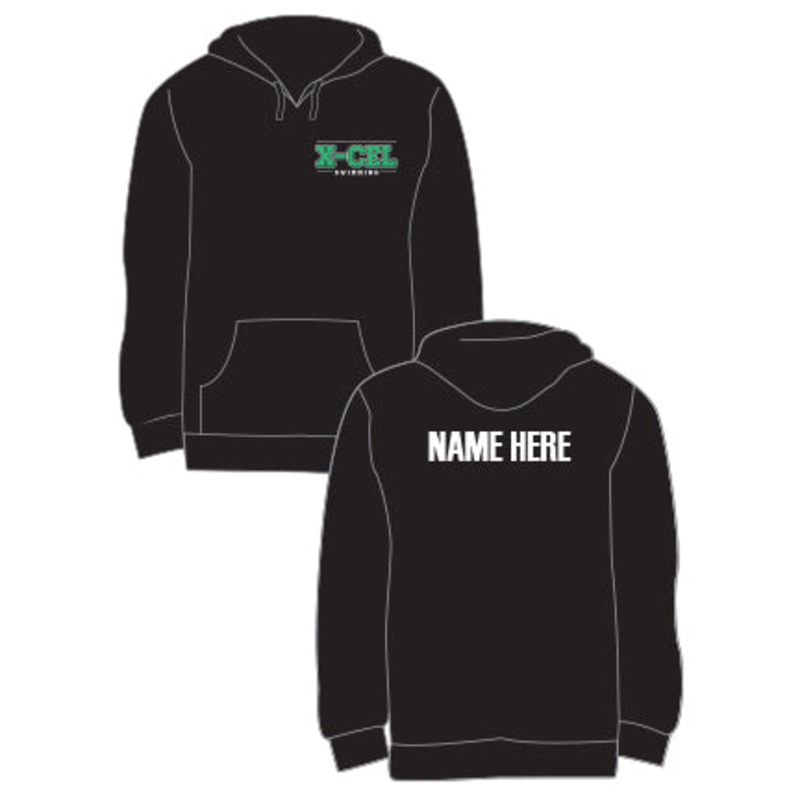 X-Cel Swim Team_Gildan Pull Over Hoodie Sweatshirt