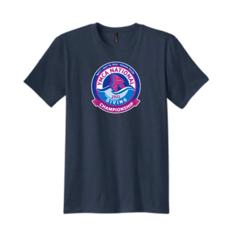 YMCA National Diving - Short Sleeve Tee Centered Logo