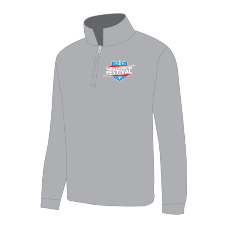 YMCA SWIMMING FESTIVAL_1/4 ZIP PULLOVER SWEATSHIRT