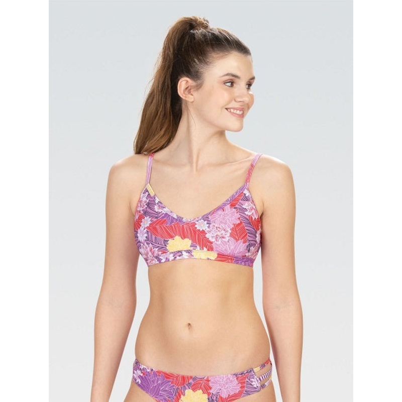DOLFIN Revibe Women's Nostalgia Strappy Two Piece Swimsuit Top
