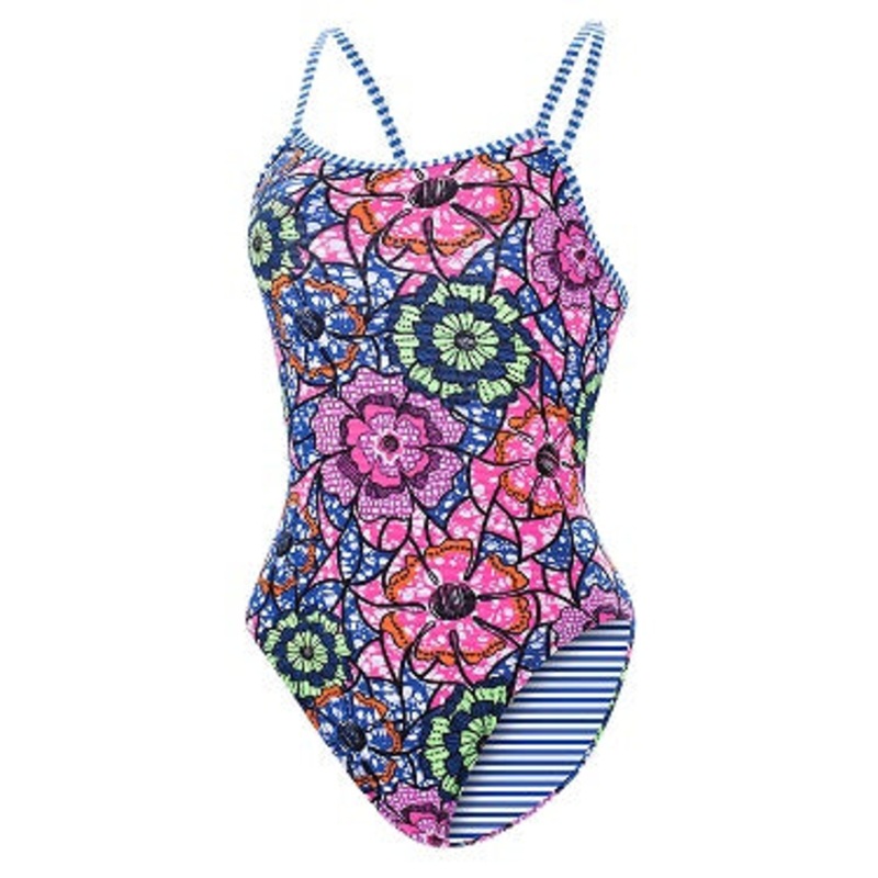 DOLFIN Uglies Women's Abalonia Double Strap Back One Piece Swimsuit