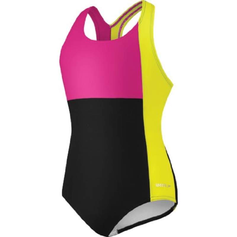 SPEEDO Girls Colorblock Splice Ultraback (7-16)