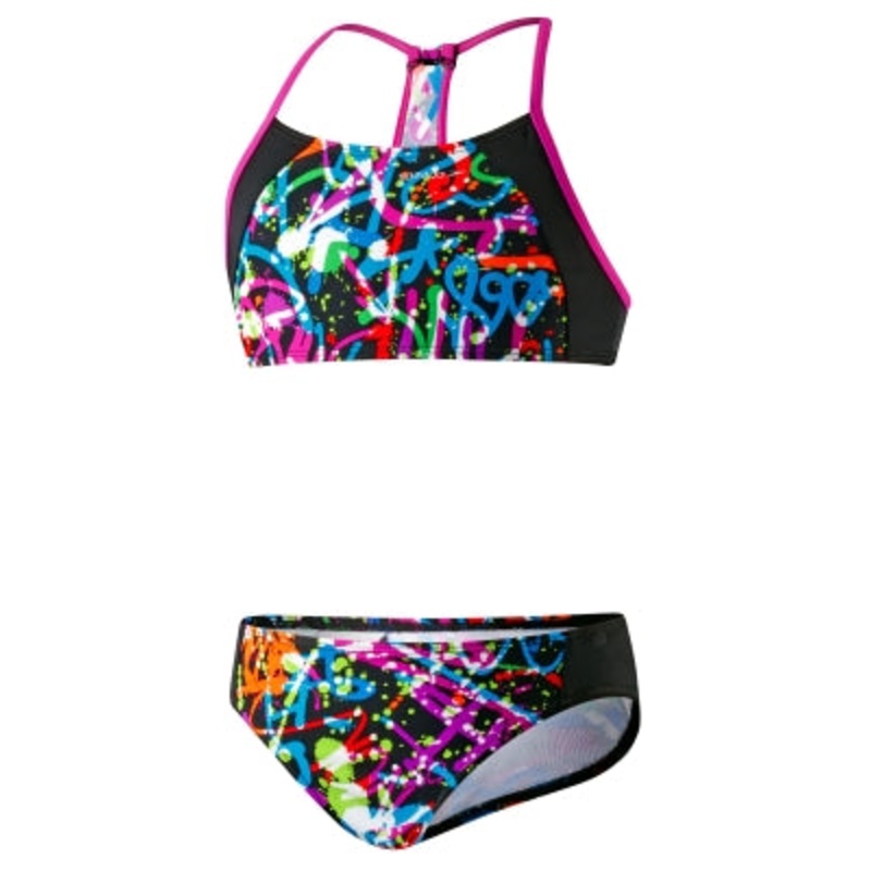 SPEEDO Girls Graphic Graffiti Camikini Splice 2-PC. (7-16)