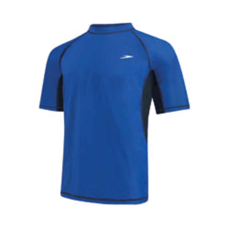 Speedo Short Sleeve Colorblock Swim Tee