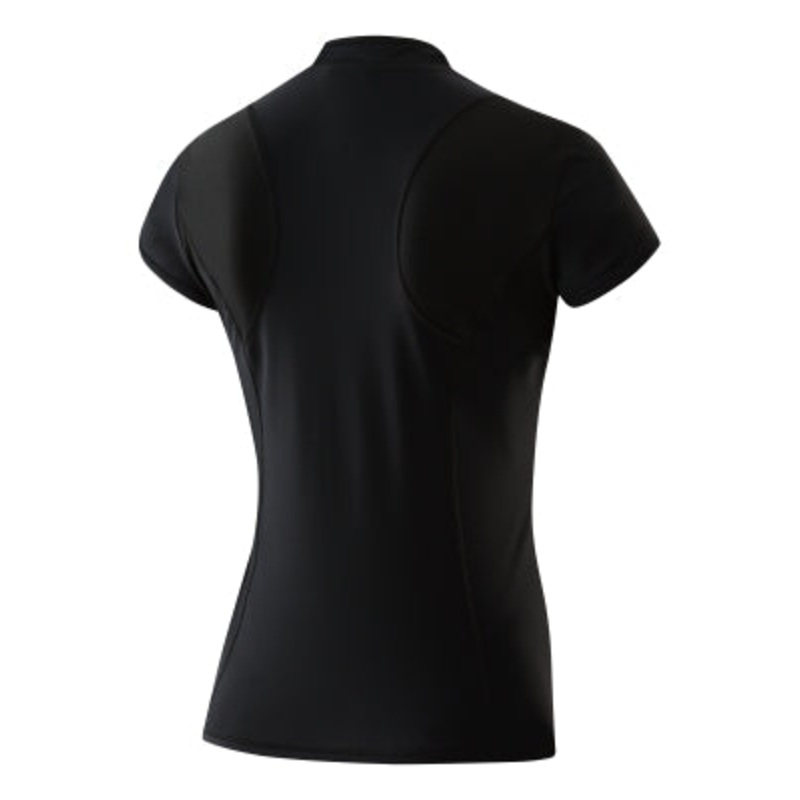 SPEEDO Women's Short Sleeve Zip Front Rash Guard