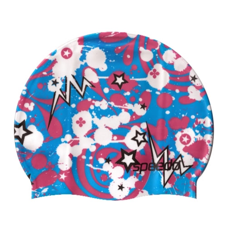 SPEEDO Printed Silicone Cap (5 Colors)