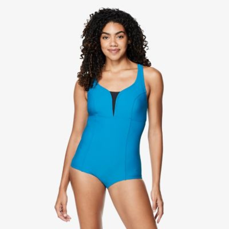 SPEEDO Women's Solid Touchback One Piece