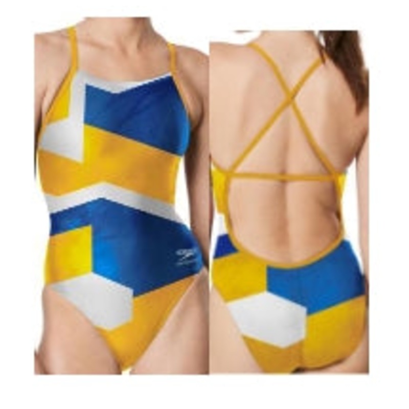 Flushing Flyers YMCA _SPEEDO Glimmer Crossback Onepiece
