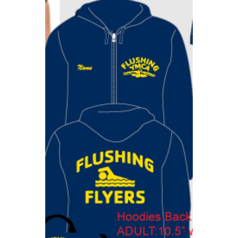 Flushing Flyers YMCA __Team FULL ZIP SWEATSHIRT- Youth