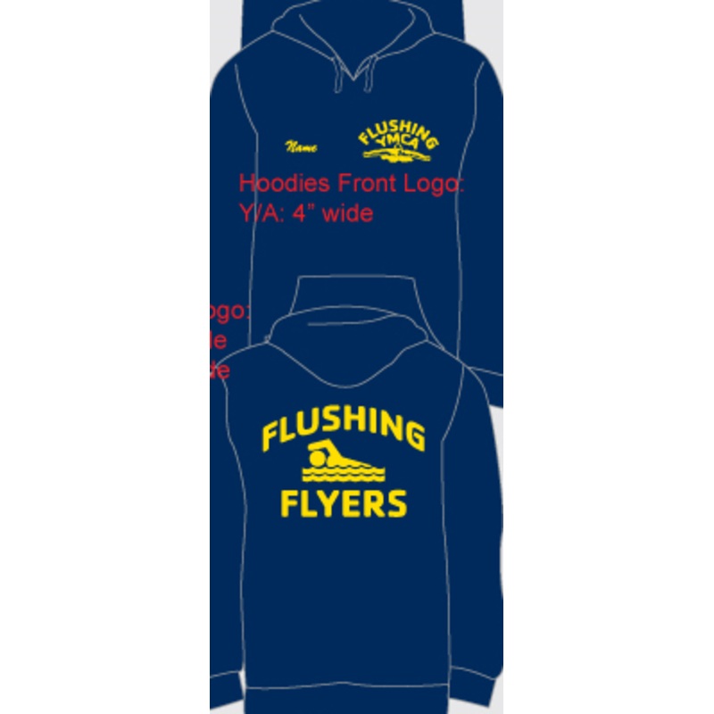 Flushing Flyers YMCA __Team Hooded Sweatshirt