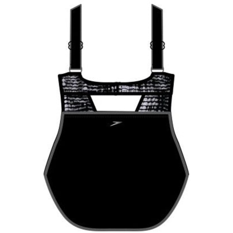 Speedo Colorblock High Waisted One Piece (Plus Size)