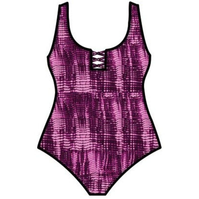 Speedo Knotted Criss Cross One Piece (Plus Size)