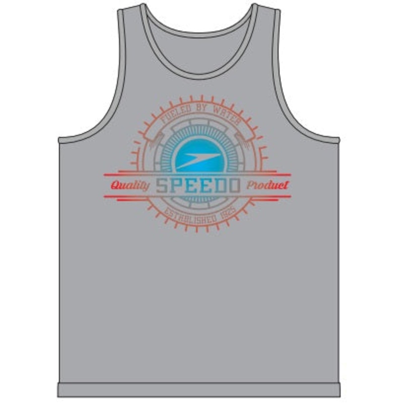 SPEEDO Men's Compass Logo Graphic Tank Top