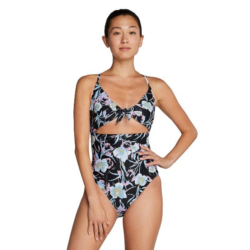 SPEEDO Women's Tie Front One Piece Swimsuit