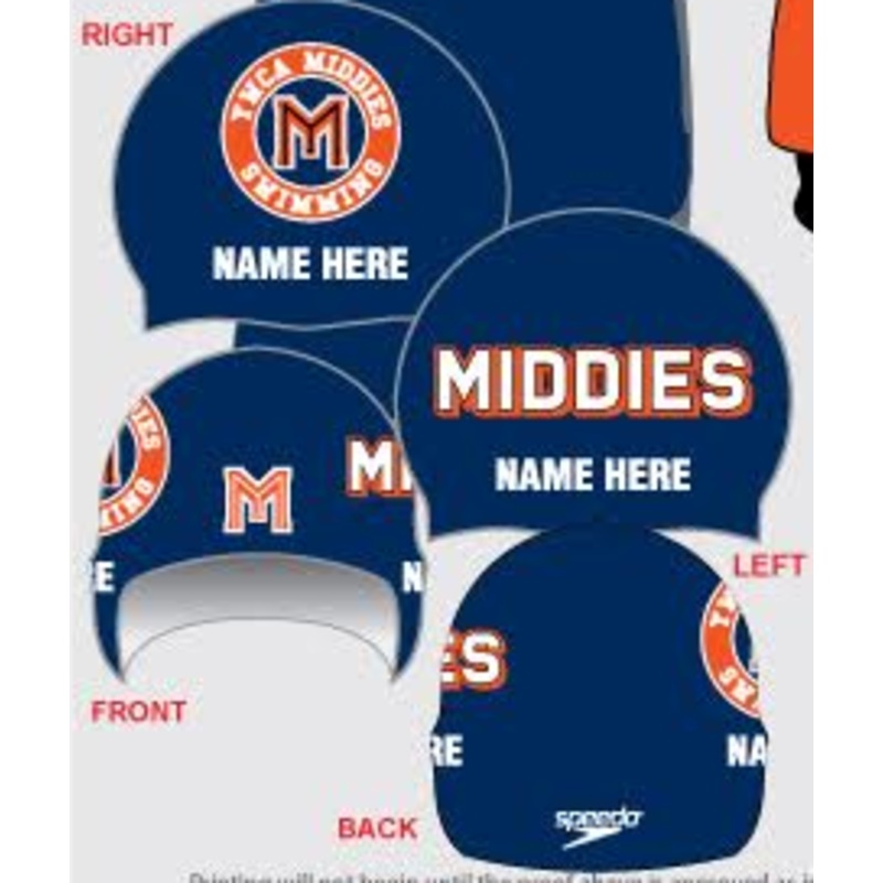 White Plains YWCA Middies -Personalized Custom Silicone Swim Cap