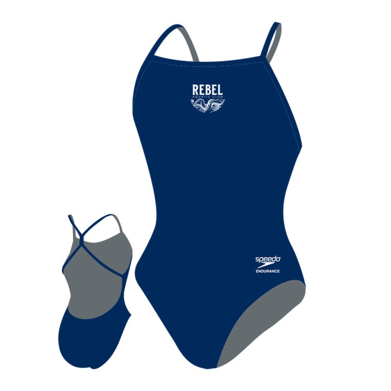 Rebel Aquatic Club - Speedo Female Solid Endurance+ One Back Swimsuit