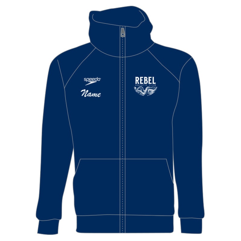 Rebel Aquatic Club - SPEEDO Hooded Team WARM-UP JACKET -Male