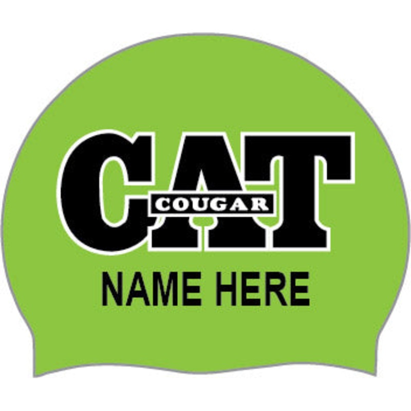 Cougar Aquatic Team - Personalized Custom Silicone Swim Cap