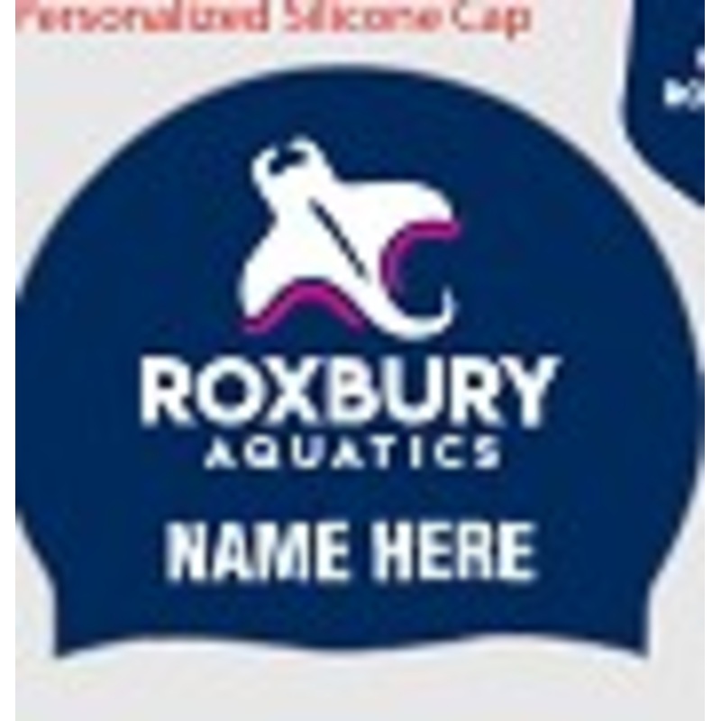 Roxbury Swim Club_Personalized Custom Silicone Swim Cap