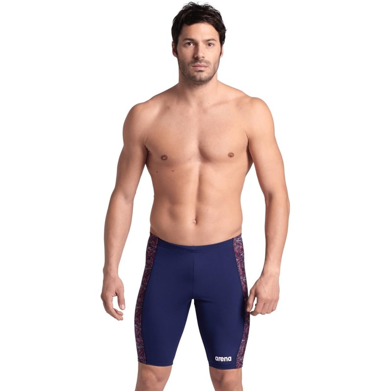 Arena Men's Abstract Tiles Jammer Swimsuit