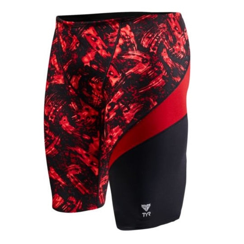 TYR Boys' Emulsion Wave Jammer Swimsuit