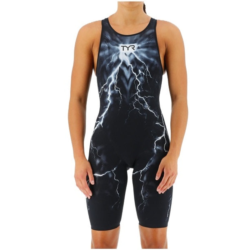 TYR Womens Oblivion Venzo Phantom Open Back Swimsuit