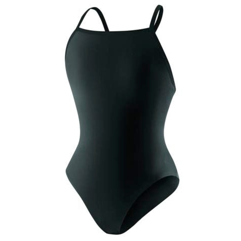 VLX Female Solid Lycra Thin Strap Swimsuit