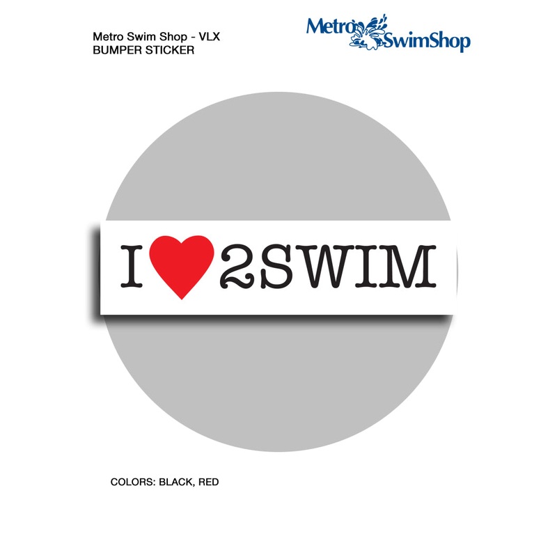 GENERIC I LOVE 2 SWIM Bumper Sticker