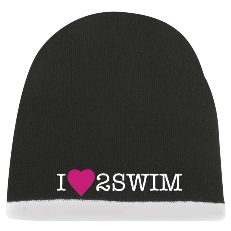 I LOVE 2 SWIM BEANIE