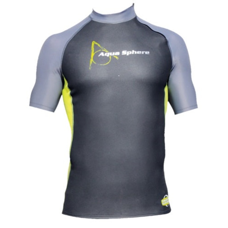 AQUASPHERE Men's Aqua Skin Short Sleeve Rashguard - Medium