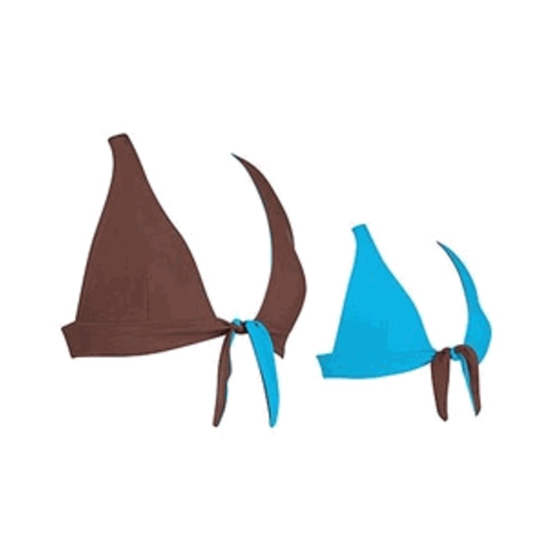 SPEEDO Reversible Halter Tie Front Bikini Top