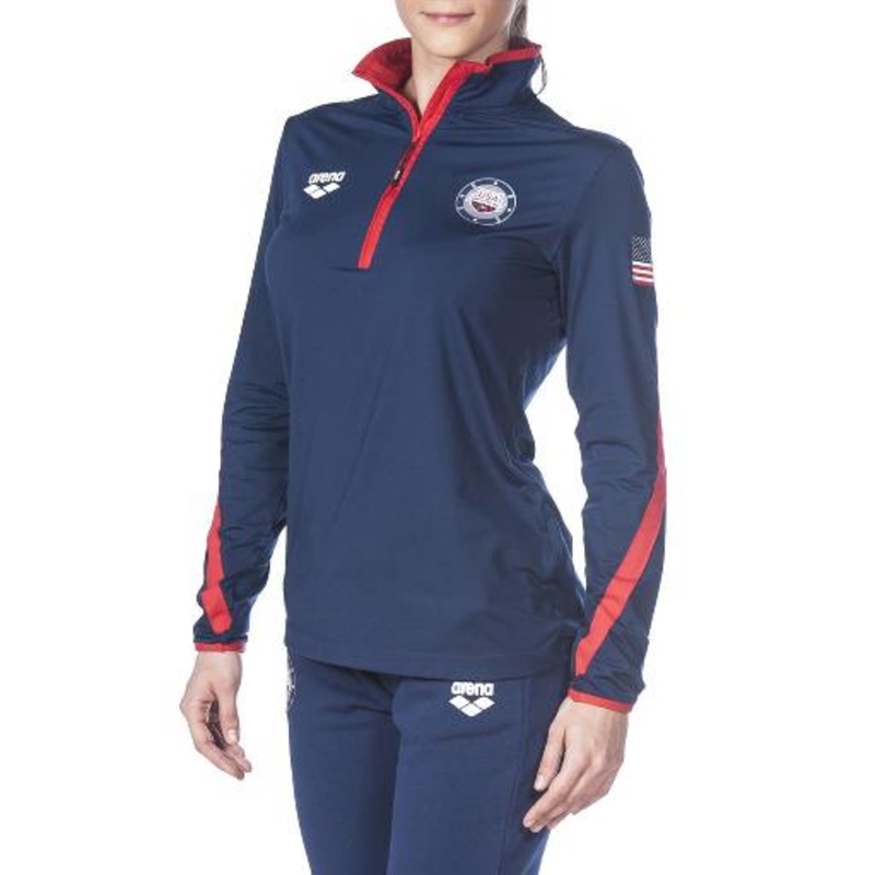 ARENA Women's National Team Half Zip LS Shirt II