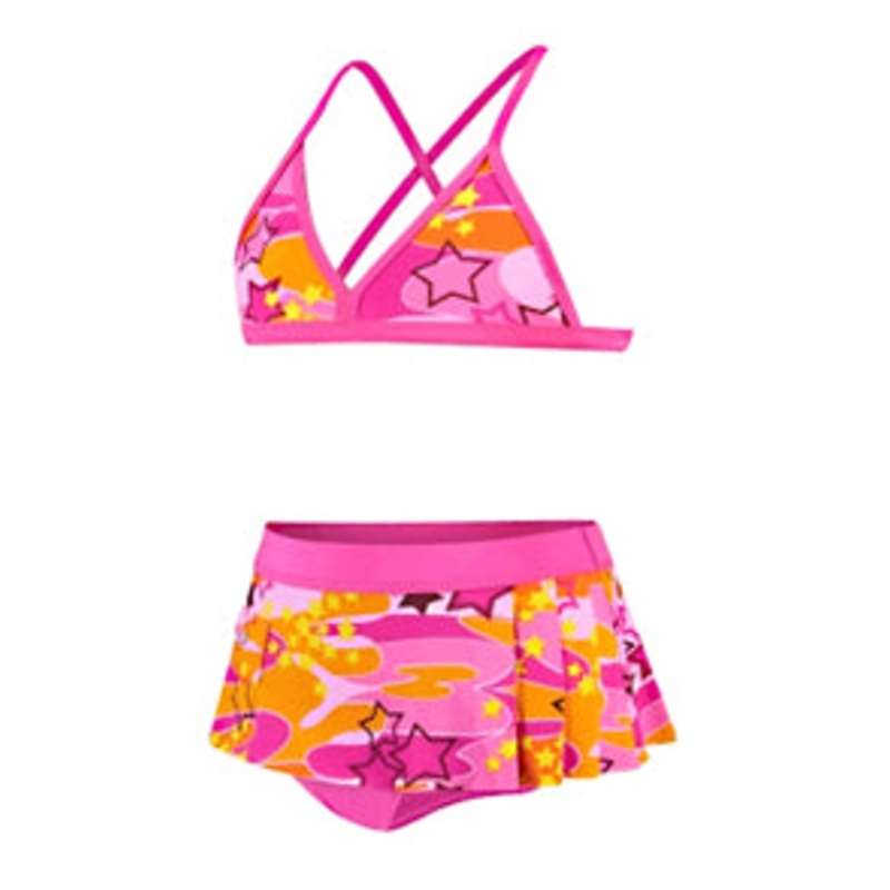 SPEEDO Girls Two Piece Swimskirt w/ Side Pocket