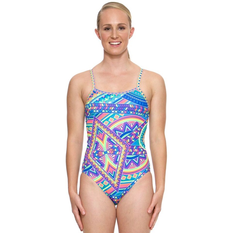 Old_AMANZI Tribal Vibe Female 1-Piece Swimsuit