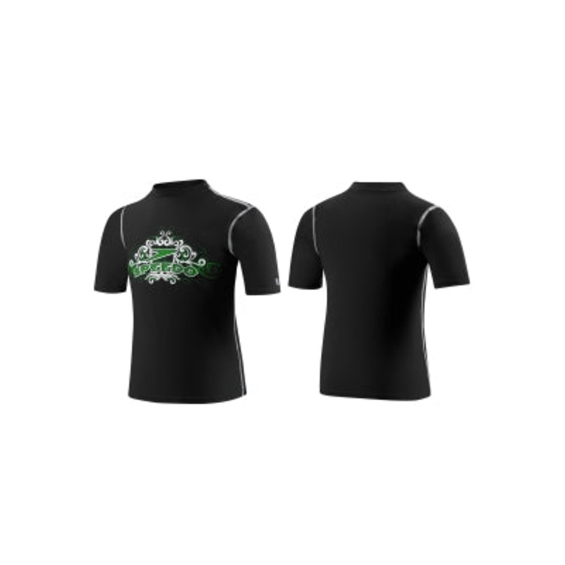 SPEEDO Boys' Scroll Work Loose Fit Rash Guard (WHITE ONLY)