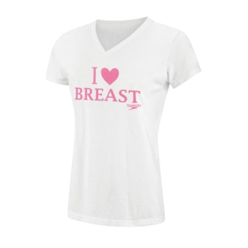 SPEEDO  Breaststroke 4 Hope Female I Heart Breast Stroke Tee