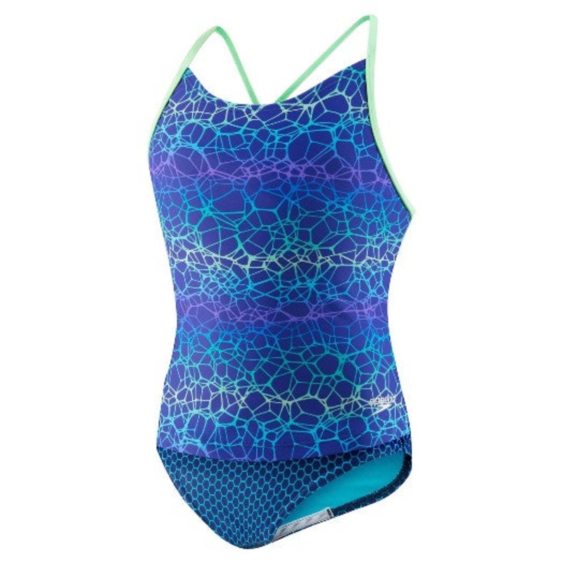 SPEEDO Girls High Neck Empire One-Piece