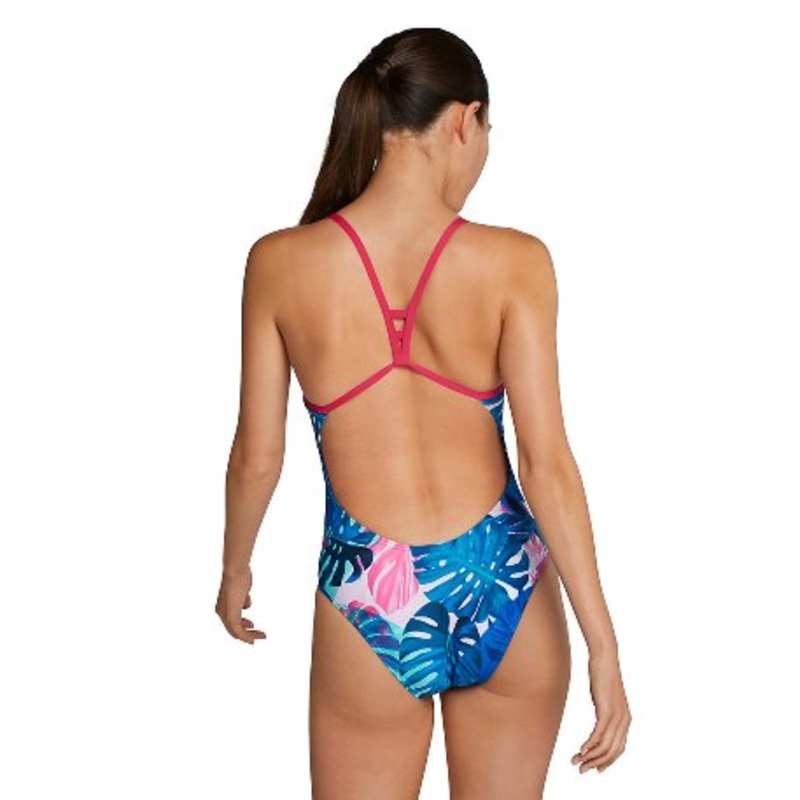 SPEEDO Printed Volt Back Onepiece