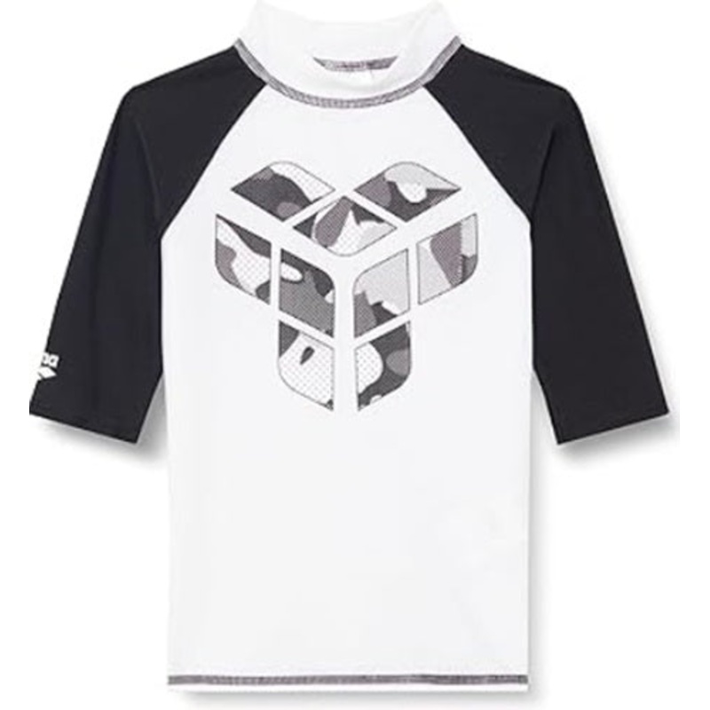 ARENA Unisex Jr Rash Vest S/S Graphic
