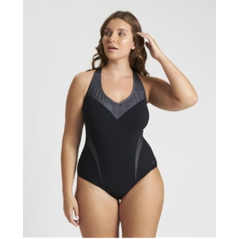 ARENA W Isabel Light Cross Back One Piece Plus R
