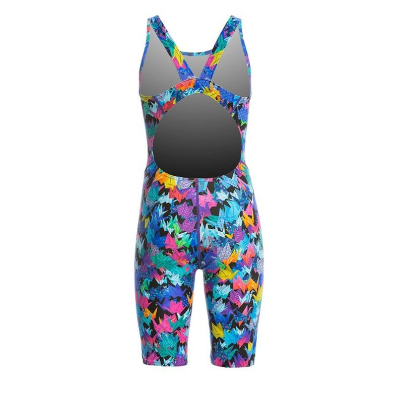 AMANZI Girl's Orizuru Kneelength Unitard