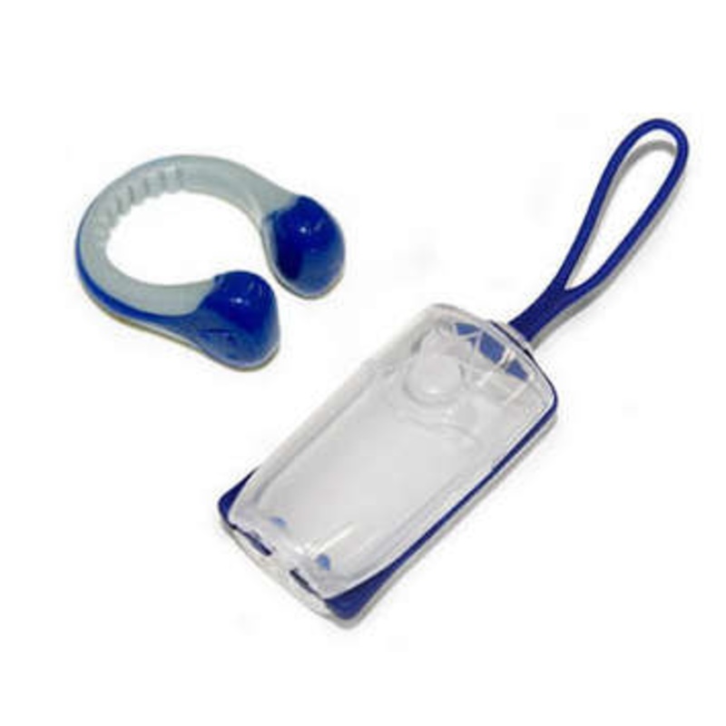 Aqua Sphere Silicone Nose Clip with Carrying Case