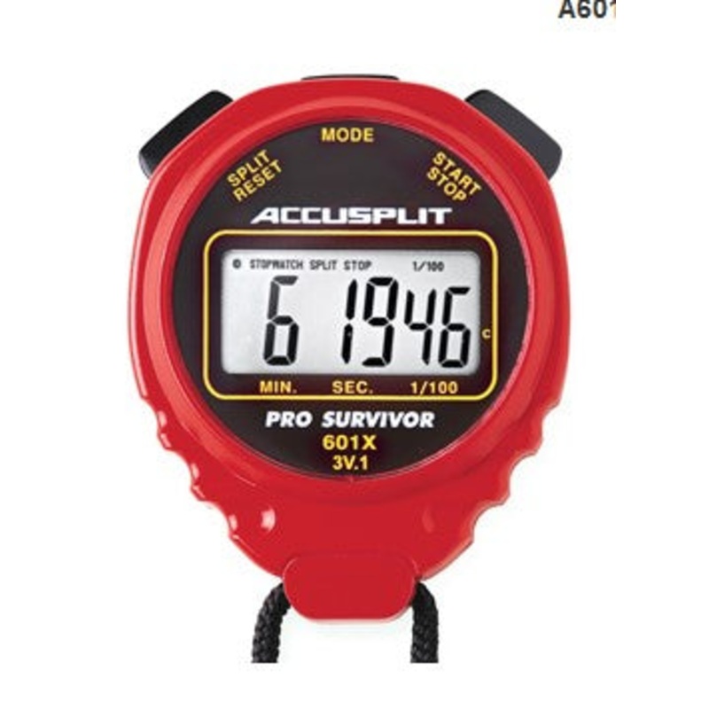 Accusplit Pro Survivor Stopwatch with Red Case