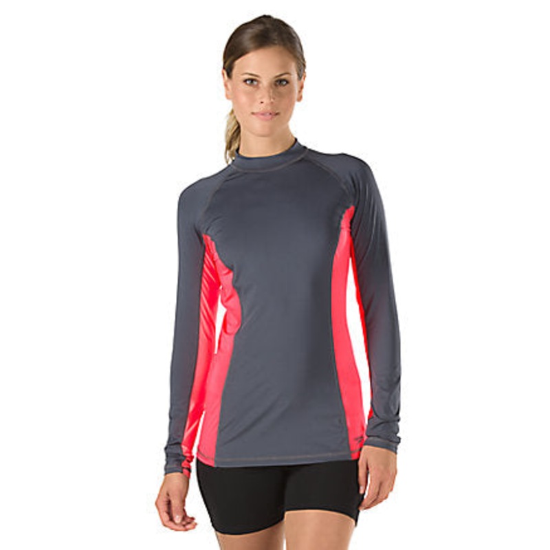 SPEEDO Women's Solid Long Sleeve Rashguard