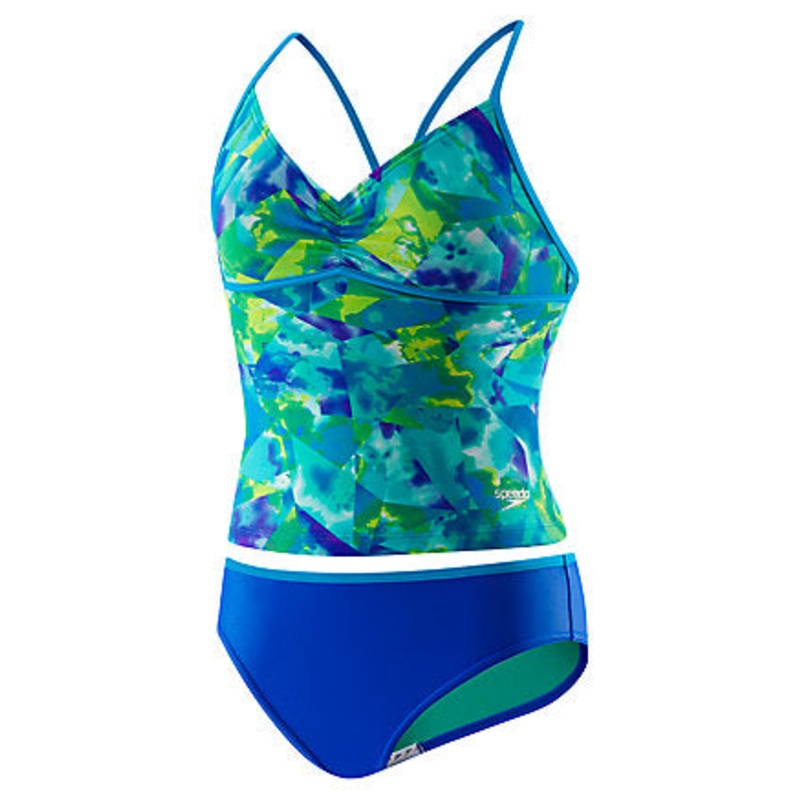 SPEEDO Girl's Tie Dye Sky Tankini 2PC (7-16)